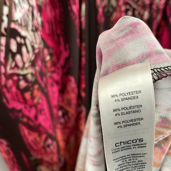 Chico's Women 2L Sleeveless Slinky V Neck Front Slit Stretch Pullover Maxi Dress - Picture 10 of 11